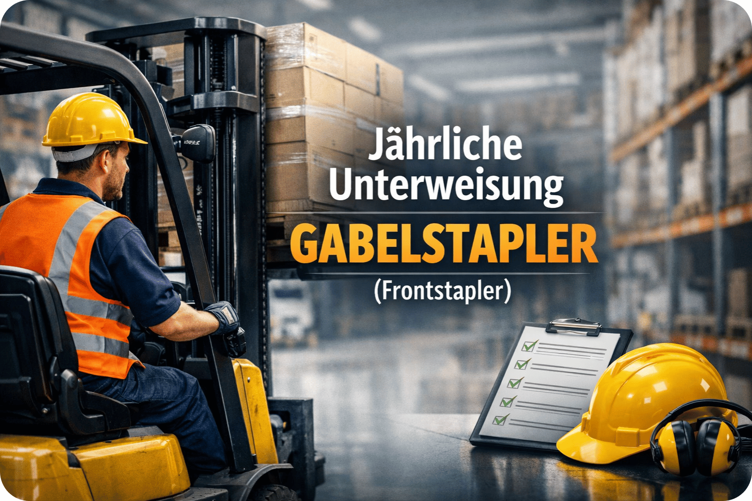 Jährliche Unterweisung Gabelstapler (Frontstapler)-(6002)