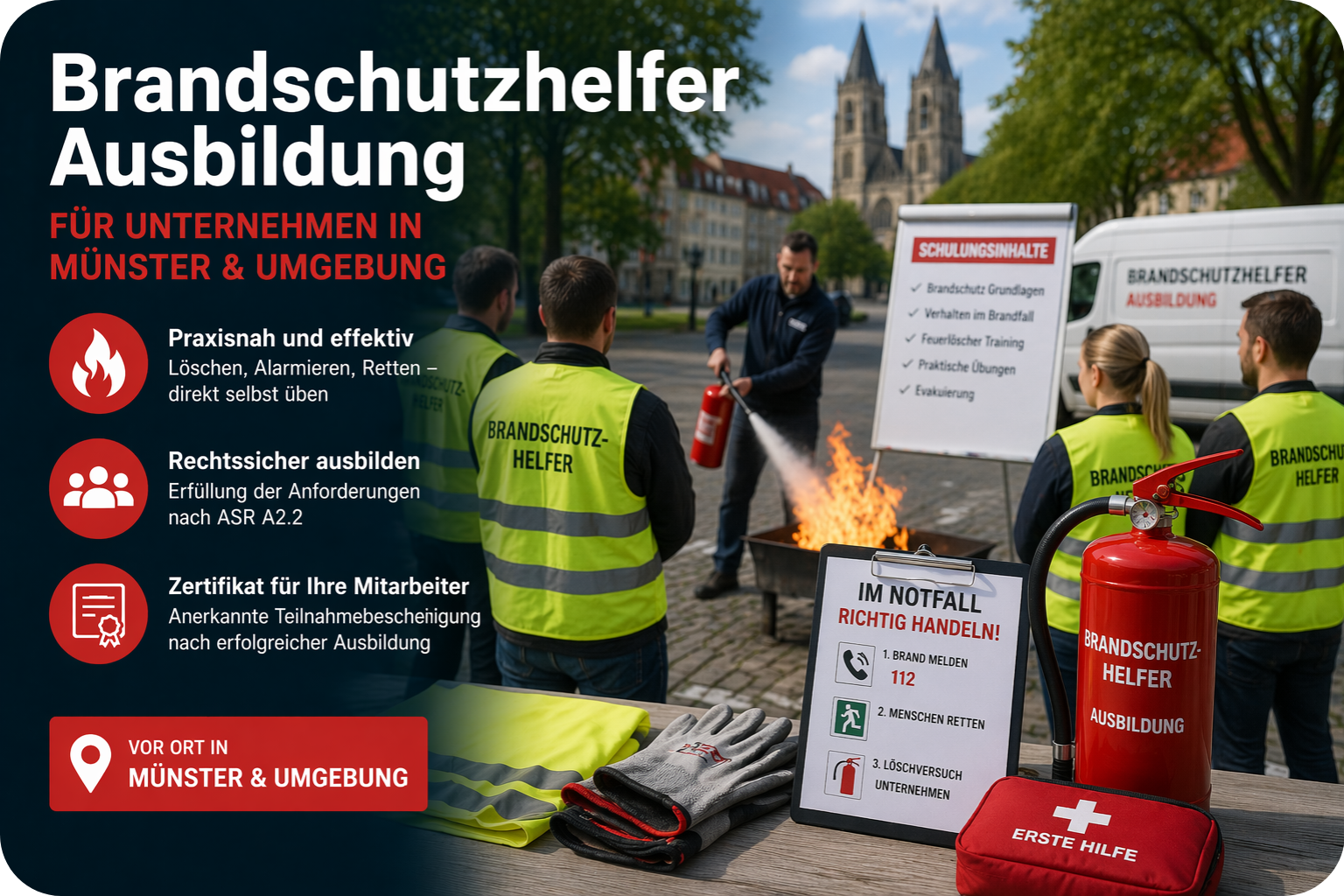 Brandschutzhelfer Ausbildung für Unternehmen in Münster & Umgebung (6008)